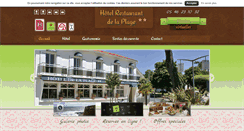 Desktop Screenshot of hoteldelaplage-stpalais.fr