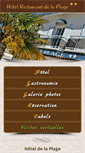 Mobile Screenshot of hoteldelaplage-stpalais.fr