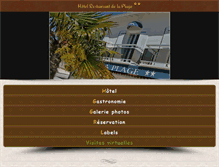 Tablet Screenshot of hoteldelaplage-stpalais.fr